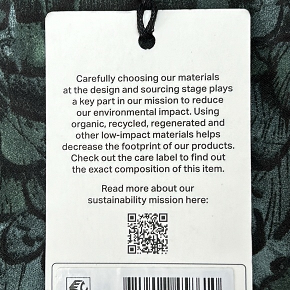 Scotch and Soda Midi Flounce Dress, green feathers print. Size 34 (US 4). - Picture 5 of 16